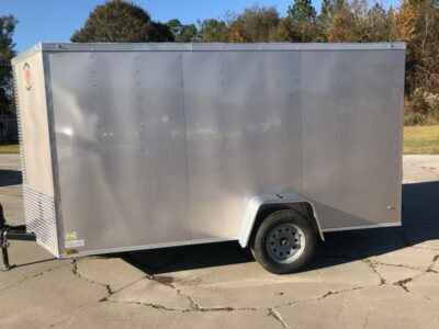 Diamond Cargo 6x12 SA Trailer - Beige, Ramp, Side Door, Extra Height - Image 4