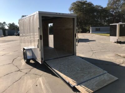 Diamond Cargo 6x12 SA Trailer - Beige, Ramp, Side Door, Extra Height - Image 5