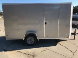Diamond Cargo 6x12 SA Trailer - Beige, Ramp, Side Door, Extra Height