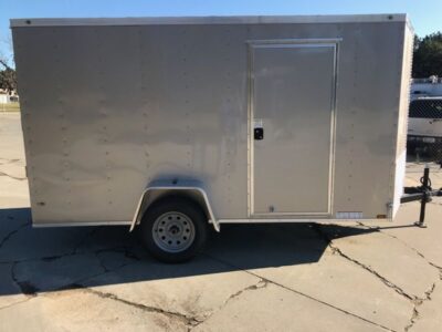 Diamond Cargo 6x12 SA Trailer - Beige, Ramp, Side Door, Extra Height