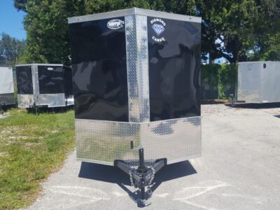 Diamond Cargo 6x12 SA Trailer - Black, Barn Doors, Side Door, Extra Height, Insulated - Image 13
