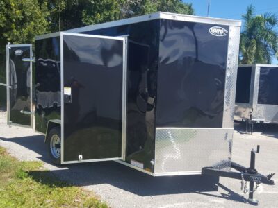 Diamond Cargo 6x12 SA Trailer - Black, Barn Doors, Side Door, Extra Height, Insulated - Image 10
