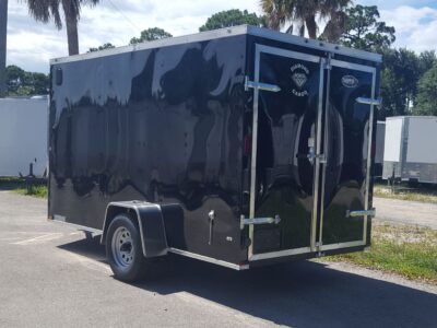 Diamond Cargo 6x12 SA Trailer - Black, Barn Doors, Side Door, Extra Height, Insulated - Image 7