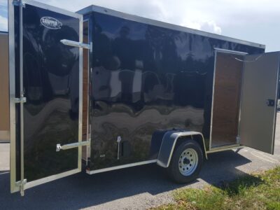 Diamond Cargo 6x12 SA Trailer - Black, Barn Doors, Side Door, Extra Height, Insulated - Image 4