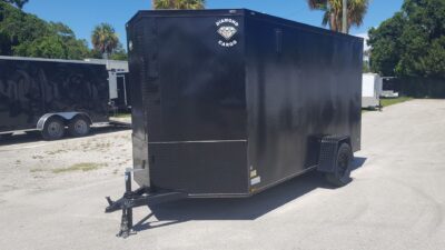 Diamond Cargo 6x12 SA Trailer - Black, Ramp, Side Door, Extra Height, Blackout - Image 2