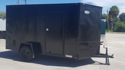 Diamond Cargo 6x12 SA Trailer - Black, Ramp, Side Door, Extra Height, Blackout - Image 12