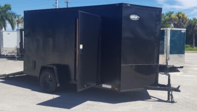 Diamond Cargo 6x12 SA Trailer - Black, Ramp, Side Door, Extra Height, Blackout - Image 11