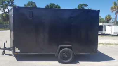 Diamond Cargo 6x12 SA Trailer - Black, Ramp, Side Door, Extra Height, Blackout - Image 3