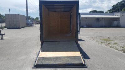 Diamond Cargo 6x12 SA Trailer - Black, Ramp, Side Door, Extra Height, Blackout - Image 5