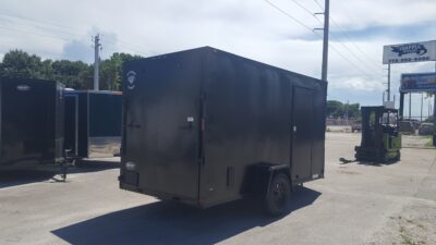 Diamond Cargo 6x12 SA Trailer - Black, Ramp, Side Door, Extra Height, Blackout - Image 8