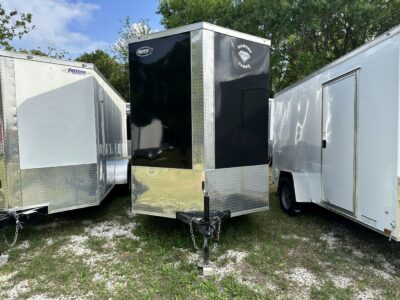 Diamond Cargo 6x12 SA Trailer - Black, Ramp, Side Door, Extra Height - Image 8