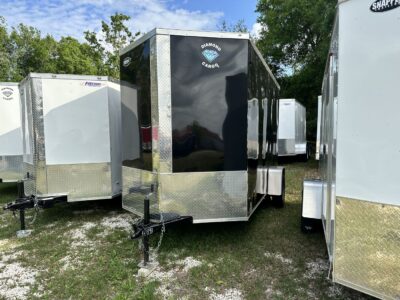 Diamond Cargo 6x12 SA Trailer - Black, Ramp, Side Door, Extra Height - Image 2