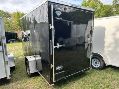 Diamond Cargo 6x12 SA Trailer - Black, Ramp, Side Door, Extra Height - Image 3