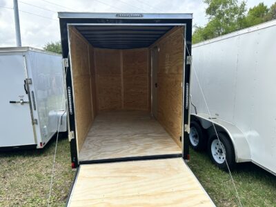 Diamond Cargo 6x12 SA Trailer - Black, Ramp, Side Door, Extra Height - Image 4