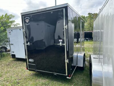 Diamond Cargo 6x12 SA Trailer - Black, Ramp, Side Door, Extra Height - Image 6