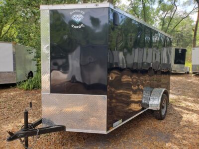 Diamond Cargo 6x12 SA Trailer - Blk, Ramp, Side Door, Extra Height - Image 16
