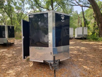 Diamond Cargo 6x12 SA Trailer - Black, Ramp, Side Door, Extra Height, Blackout - Image 15