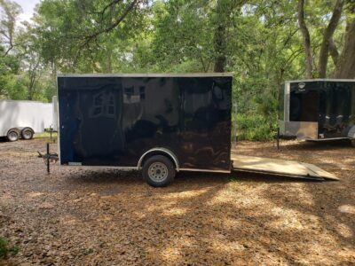 Diamond Cargo 6x12 SA Trailer - Black, Ramp, Side Door, Extra Height, Blackout - Image 11