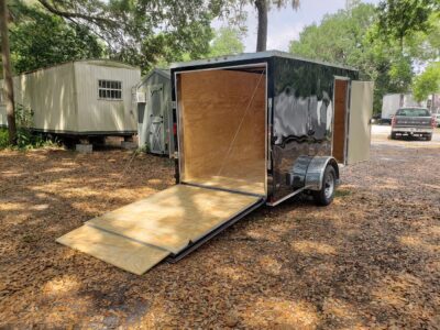 Diamond Cargo 6x12 SA Trailer - Blk, Ramp, Side Door, Extra Height - Image 4