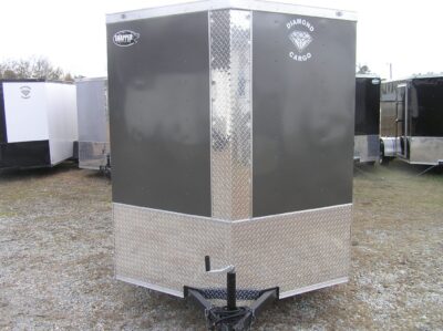 Diamond Cargo 6x12 SA Trailer - Grey, Ramp, Side Door, Extra Height, Insulated - Image 13