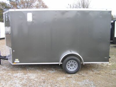 Diamond Cargo 6x12 SA Trailer - Grey, Ramp, Side Door, Extra Height, Insulated - Image 3