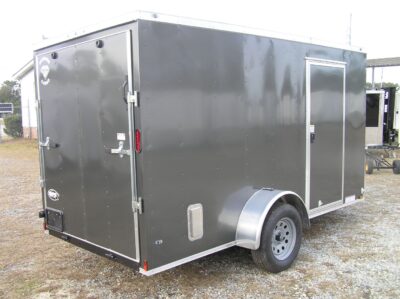 Diamond Cargo 6x12 SA Trailer - Grey, Ramp, Side Door, Extra Height, Insulated - Image 9