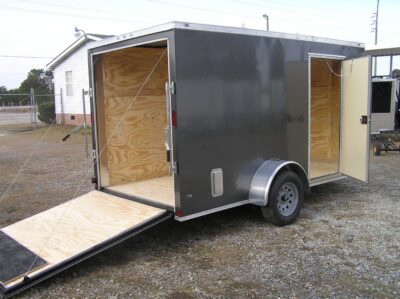 Diamond Cargo 6x12 SA Trailer - Grey, Ramp, Side Door, Extra Height, Insulated - Image 8