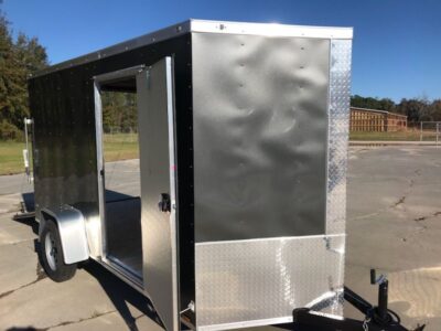 Diamond Cargo 6x12 SA Trailer - Charcoal Grey, Ramp, Side Door, Extra Height - Image 10