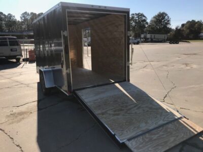 Diamond Cargo 6x12 SA Trailer - Charcoal Grey, Ramp, Side Door, Extra Height - Image 4