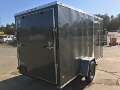Diamond Cargo 6x12 SA Trailer - Charcoal Grey, Ramp, Side Door, Extra Height - Image 7