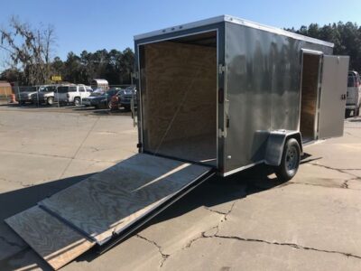 Diamond Cargo 6x12 SA Trailer - Charcoal Grey, Ramp, Side Door, Extra Height - Image 6
