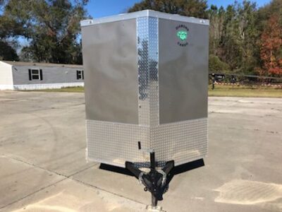 Diamond Cargo 6x12 SA Trailer - Pewter, Ramp, Side Door, Extra Height - Image 15