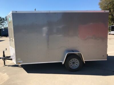 Diamond Cargo 6x12 SA Trailer - Pewter, Ramp, Side Door, Extra Height - Image 12