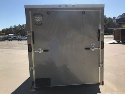Diamond Cargo 6x12 SA Trailer - Pewter, Ramp, Side Door, Extra Height - Image 11