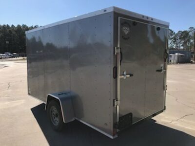 Diamond Cargo 6x12 SA Trailer - Pewter, Ramp, Side Door, Extra Height - Image 10