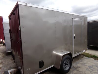Diamond Cargo 6x12 SA Trailer - Pewter, Ramp, Side Door, Extra Height - Image 2