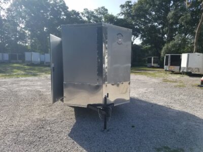 Diamond Cargo 6x12 SA Trailer - Silver Frost, Ramp, Side Door, Extra Height - Image 14