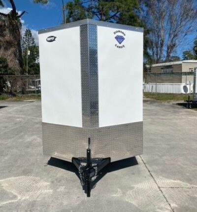 Diamond Cargo 6x12 SA Trailer - White, Ramp, Side Door, Extra Height - Image 10