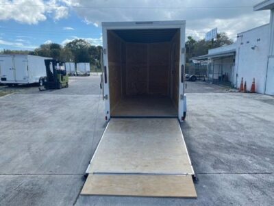 Diamond Cargo 6x12 SA Trailer - White, Ramp, Side Door, Extra Height - Image 5