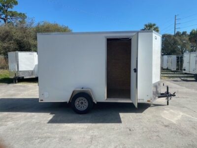 Diamond Cargo 6x12 SA Trailer - White, Ramp, Side Door, Extra Height - Image 8