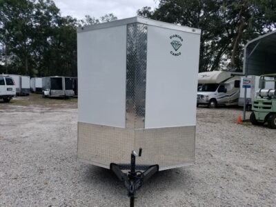 Diamond Cargo 6x12 SA Trailer - White, Ramp, Side Door, Extra Height - Image 17