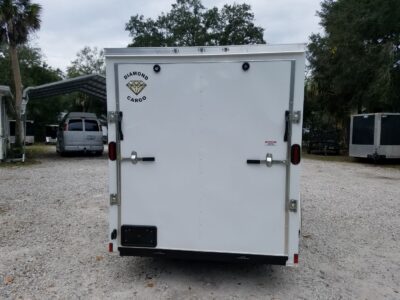 Diamond Cargo 6x12 SA Trailer - White, Ramp, Side Door, Extra Height - Image 9