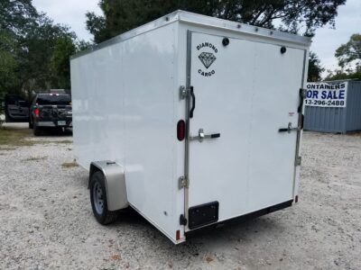 Diamond Cargo 6x12 SA Trailer - White, Ramp, Side Door, Extra Height - Image 7