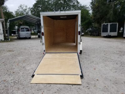 Diamond Cargo 6x12 SA Trailer - White, Ramp, Side Door, Extra Height - Image 8
