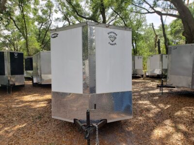 Diamond Cargo 6x12 SA Trailer - White, Ramp, Side Door, Extra Height - Image 16