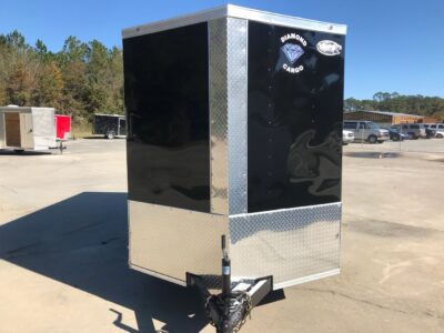 Diamond Cargo 6x12 TA Trailer - Black, Ramp, Side Door, Extra Height - Image 17