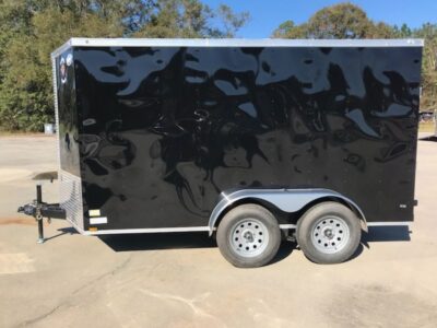 Diamond Cargo 6x12 TA Trailer - Black, Ramp, Side Door, Extra Height - Image 5