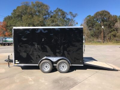 Diamond Cargo 6x12 TA Trailer - Black, Ramp, Side Door, Extra Height - Image 4