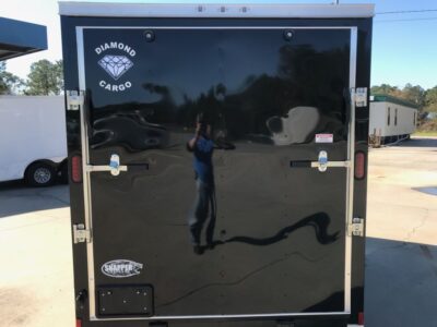 Diamond Cargo 6x12 TA Trailer - Black, Ramp, Side Door, Extra Height - Image 9