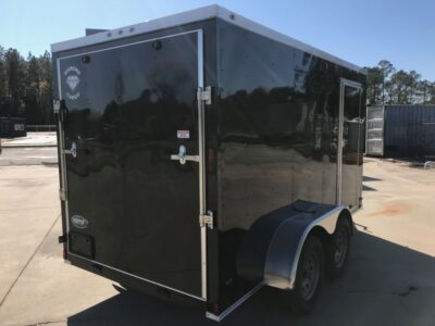 Diamond Cargo 6x12 TA Trailer - Black, Ramp, Side Door, Extra Height - Image 11